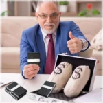 Business Card Holder PU Leather Business Card Case Name Cards Wallet Slim Metal Pocket Card Organizer Gifts for Men Women Office - Image 4