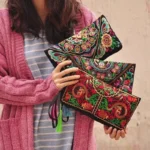 Luxury Design Flowers Clutches Pouch Fashion Women Wallet Wrist Handbag Lady Vintage Envelope Phone Purse Card Holders Pocket - Image 2