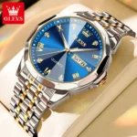 OLEVS 9931 Diamond Roman Scale Watch For Men Women Rhombus Mirror Auto Date Couple Watches Luxury Waterproof Original Hand Clock - Image 18