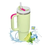 Insulated Tumbler with Hanlde 1200ml Metal Stainless Steel Vacuum Portable Straw Cup Large Thermal Mug for Hot and Cold Coffee - Image 13