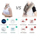 Neck Massage Machine 4 Head And Neck Protection Heating Machines Breathing Light Vibration Hot Compress Cervical Spine Machine - Image 4
