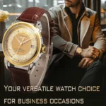 LONGLUX automatic man watch business leisure dating mechanical wristwatches day date waterproof leather  mens watch men gift - Image 2