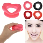 New Silicone Rubber Face Slimmer Oral Mouth Muscle Massage Tool Tightener Exerciser Lip Trainer Anti-Wrinkle Chin Massager