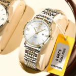 POEDAGAR Ladies Wristwatch Luxury Waterproof Luminous Date Gold Watch For Women Dress Stainless Steel Quartz Women's Watches+Box - Image 6