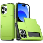Case For iPhone 16 Pro Max 16 Plus 15 Pro 15 14 13 12 11 Wallet Card Holder Slide Slot Slim Hard PC Heavy Duty Protective Covers - Image 8
