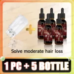 Hair essential oil massage comb, applicator + essence, accelerate hair growth, thick hair in 5 days - Image 10