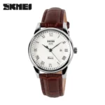 SKMEI 9058 Brand Lovers Quartz Watch Love Witness Time Watches Women Men Fashion Casual Leather Strap Waterproof Wristwatches - Image 17