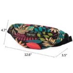 TINYAT Print Leaf Travel Waist Bag for Men and Women Fashion Casual Shoulder Bag Man Belt Pouch Female Banana Fanny Bag - Image 12