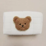 Cute Bear Baby Toiletry Bag Make Up Cosmetic Bags Portable Diaper Pouch Baby Items Organizer Reusable Cotton Cluth Bag for Mommy - Image 7