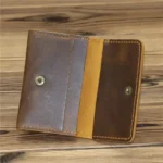 Vintage Card Holder Men Genuine Leather Credit Card Holder Small Wallet Money Bag ID Card Case Mini Purse for Male Tarjetero New - Image 7