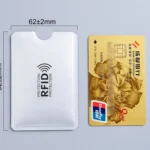 5pcs Aluminium Anti Rfid Card Holder NFC Blocking Reader Lock Id Bank Card Holder Case Protection Metal Thin Credit Card Case - Image 6