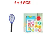 Swatter Racket Fly Swatter Trap Battery Power Pest Control Handheld Bug Insect Fly Home Accessories Tools Mosquitos Killer - Image 10