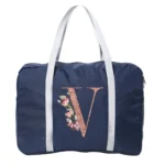 Duffle Bag Travel Storage Bag Set Clothes Tidy Organizer Business Trip Foldable Pouch Unisex Travel Kit Rose Gold Letter Series - Image 25