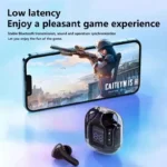 TWS Wireless Bluetooth Earphone Noise Canceling HiFi Stereo Sport Headphones with Digital Display Transparent Charging Case - Image 6