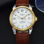 LONGLUX automatic man watch business leisure dating mechanical wristwatches day date waterproof leather  mens watch men gift - Image 9