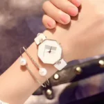 Small Rhombus Leather Ladies Watch Women Wrist Decoration Watches Diamond Gold Clock Saat Relogio Feminino Bayan Kol Saati - Image 3