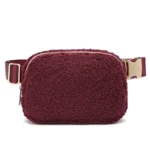 New Metal Buckle Sherpa Belt Bag Women Lamb Cashmere Chest Bag Bum Bag Crossbody  Everywhere Teddy Travel Waist Bag Fanny Pack - Image 5