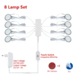 LED Under Cabinet Lamp DC12V Touch Switch Control Dimmable Puck Round 3W 5W Wardrobe Lighting Cabinets Cupboard Lights DIY Set - Image 7