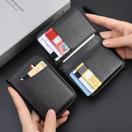 New Portable Super Slim Soft Wallet PU Leather Mini Credit Card Wallet Purse Card Holders Men Wallet Thin Small Short Wallets
