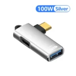 2 in 1 USB Type C OTG Adapter 10W/PD100W Elbow Type C To USB3.0 Adapter Fast Charging Converter For Mobile Phone Tablet Laptop - Image 9