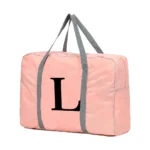 Travel Carry Bag Foldable Luggage Handbags Clothes Organizer 2024 Black Letter Pattern Series Women Weekend Travel Duffle Bag - Image 18