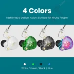 X2 Pro 3.5mm Detachable Wired Headphones Double Dynamic HiFi Earphone Bass Headset Stereo Musician Monitor Earbuds Sport Running - Image 6