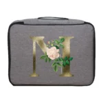 Handbags Documents Luggage Organizer Men Outdoor Travel Credentials Storage Bag Women Golden Flower Print Waterproof Briefcase - Image 14