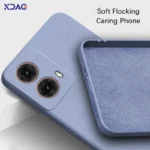 Original Mobile Phone Cases for Motorola Moto G85 MotoG85 5G 360 Soft Luxury Square Liquid Silicone Back Covers Waterproof Bags