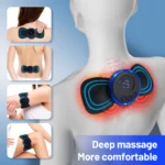 EMS Electric Neck Massager Lcd Display Cervical Massage Patch Low Frequency Pulse Muscle Stimulator Pain Relief Relaxation - Image 4