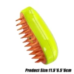 Steamy Dog Brush Electric Spray Cat Hair Brush 3 in1 Dog Steamer Brush for Massage Pet Grooming Removing Tangled and Loose Hair - Image 7