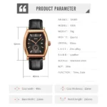 SKMEI 9306 Fashion Quartz Mens Watches Luxury Leather Date Calendar Waterproof Sport Men Wristwatches Clock  Relojes Para Hombre - Image 6