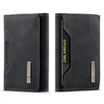 Green Three Fold Card Holder Case Retro PU Leather Credit Cards Holders Bag Business Multiple Slots Magnetic Suction Small Pack - Image 10