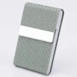 Business Card Holder PU Leather Business Card Case Name Cards Wallet Slim Metal Pocket Card Organizer Gifts for Men Women Office - Image 14