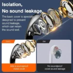 1.2M Wired Earphones Stereo Bass In Ear 3.5mm Wired Headphones With Microphone Sport Music Headset Handsfree For Android - Image 3