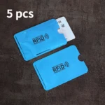 5pcs Aluminium Anti Rfid Card Holder NFC Blocking Reader Lock Id Bank Card Holder Case Protection Metal Thin Credit Card Case - Image 17