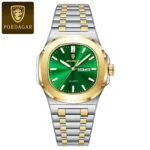 POEDAGAR Fashion Square Men Clock Waterproof Luminous Date Week Man Wristwatch High Quality Stainless Steel Quartz Men's Watches - Image 11