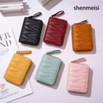New Woman Super Slim Soft Wallet Credit Card Anti-degaussing Purse Card Holders Fashion Female Zipper Multi-card Large Capacity