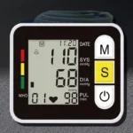 Medical Digital Wrist Blood Pressure Monitor Heart Rate Pulse Meter Measure Sphygmomanometer PR LCD Screen Portable Health Care - Image 2