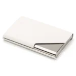 Laser Engraved LOGO Luxury Wallet PU Leather Business ID Credit Card Holder For Women Men Fashion Brand Metal Aluminum Card Case - Image 5
