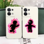 Pink Figure Phone Case For OPPO Reno 10 8 8T 8Z 7 7Z 6 5 Pro 4G 5G F19 F9 Pro Plus Liquid Silicone Cover - Image 6
