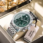 POEDAGAR Luxury Military Men Watch Waterproof Luminous Date Chronograph Man Watch Business Stainless Steel Men's Quartz Watches - Image 7