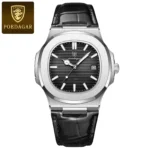 POEDAGAR Luxury Man Wristwatch Business Stainless Steel Quartz Men Watch Waterproof Luminous Date Square Men's Watches Clock+Box - Image 19