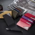 Laser Engraved LOGO Luxury Wallet PU Leather Business ID Credit Card Holder For Women Men Fashion Brand Metal Aluminum Card Case - Image 4