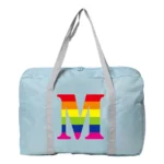 Weekend Bags for Women Travel Bags Carry on Sports Gym Bagworkout Duffel Bag Overnight Shoulder Bag Rainbow Pattern Series 2024 - Image 15