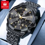 OLEVS 3673 Mens Watch Business Brand Quartz Watches Multifunctional Chronograph Waterproof Moon Phase Watch Mens Gifts Original - Image 12