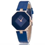 Small Rhombus Leather Ladies Watch Women Wrist Decoration Watches Diamond Gold Clock Saat Relogio Feminino Bayan Kol Saati - Image 10
