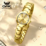 OPK 8105 Couple Quartz Watch Classic Fashion Waterproof Glow Tungsten Steel Band Luxury Date Week Men's and Women's Couple Watch - Image 11