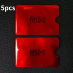 5pcs Aluminium Anti Rfid Card Holder NFC Blocking Reader Lock Id Bank Card Holder Case Protection Metal Thin Credit Card Case - Image 10