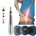 Charging Version Electric Muscle Stimulator Tens Unit Set Ems Body Neck Back Massager Version Laser Meridian Pulse Pen Tool