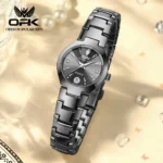 OPK 8105 Couple Quartz Watch Classic Fashion Waterproof Glow Tungsten Steel Band Luxury Date Week Men's and Women's Couple Watch - Image 13